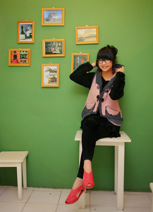 Cô bé dễ thương xinh tươi đón tết, Bạn trẻ - Cuộc sống, Hot girl de thuong, hotgirl ha noi, hot girl xinh dep, thieu nu xinh xan, quan ao han quoc