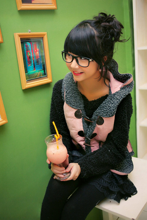 Cô bé dễ thương xinh tươi đón tết, Bạn trẻ - Cuộc sống, Hot girl de thuong, hotgirl ha noi, hot girl xinh dep, thieu nu xinh xan, quan ao han quoc