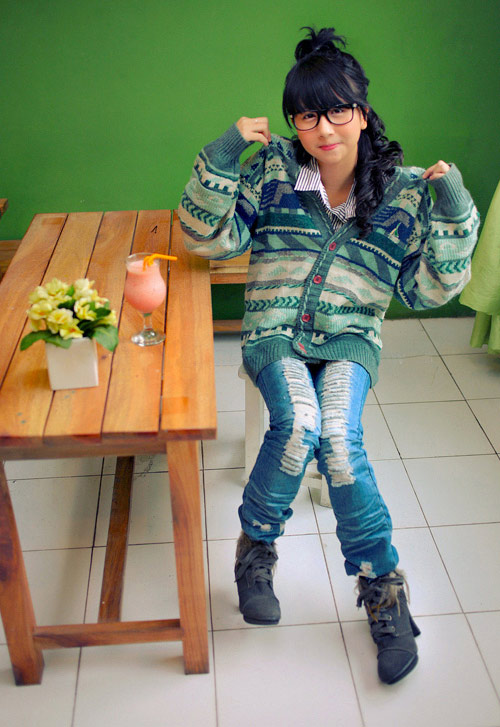 Cô bé dễ thương xinh tươi đón tết, Bạn trẻ - Cuộc sống, Hot girl de thuong, hotgirl ha noi, hot girl xinh dep, thieu nu xinh xan, quan ao han quoc