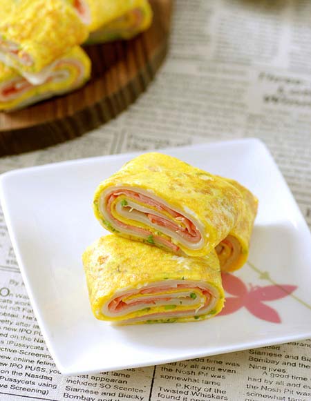 Dai dai... bánh trứng cuộn 3 lớp - 4