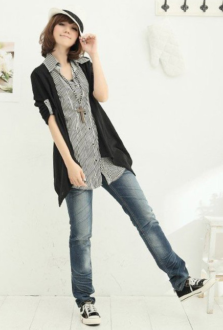 Cách phối đồ năng động với quần jeans, Thời trang, bi quyet mac quan jean dep, quan short jean, quan jean lung, bi quyet chon quan jean