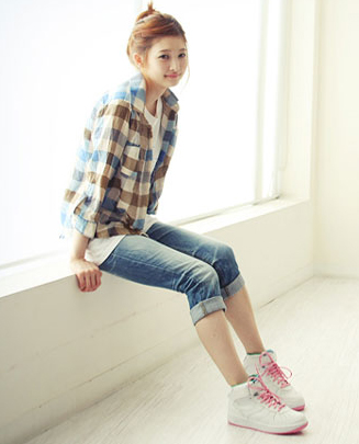 Cách phối đồ năng động với quần jeans, Thời trang, bi quyet mac quan jean dep, quan short jean, quan jean lung, bi quyet chon quan jean