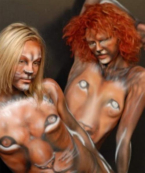 Biến hóa body painting cùng mẫu nude - 10