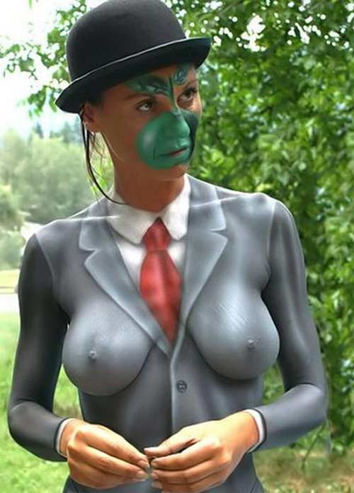 Biến hóa body painting cùng mẫu nude - 17