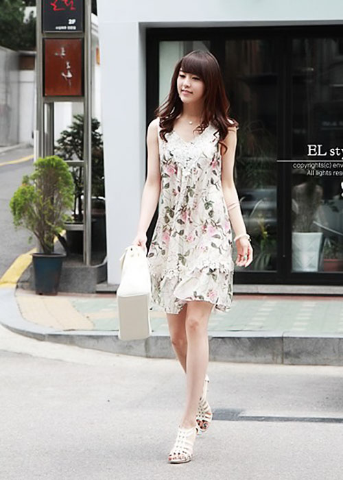 Diện váy hoa đón nắng ấm, Váy - Đầm, Thời trang, váy, váy hoa, váy hoa đẹp, váy hoa 2011