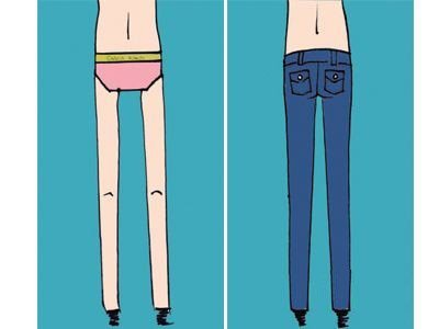 Ngắm chân và vòng 3 để chọn quần jeans, Thời trang, chon quan jeans cho moi voc dang, bi quyet chon quan jeans dep, thoi trang, quan jeans