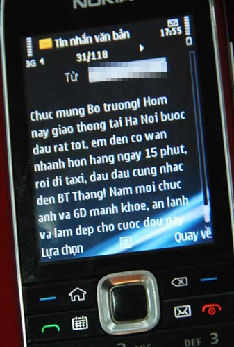 Người dân tiếp tục nhắn tin cho BT Thăng - 1