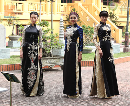 Đón xuân mới với áo dài cách điệu - 9