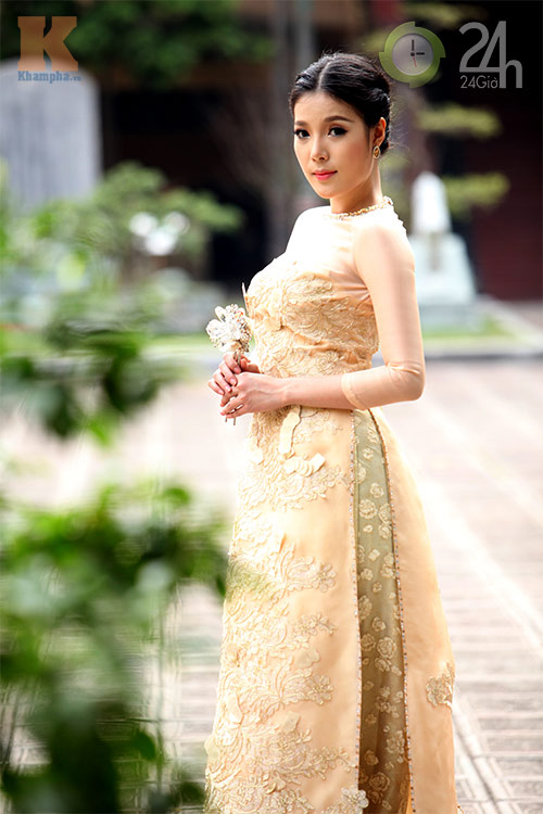 Đón xuân mới với áo dài cách điệu - 2