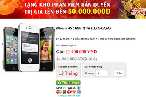 iPhone 4, 4S “trôi bảo hành” là hàng dựng			 