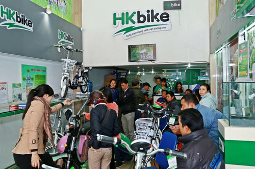 HKbike giảm giá sốc xe đạp điện chạy pin, rẻ hơn xe ắc quy - 4