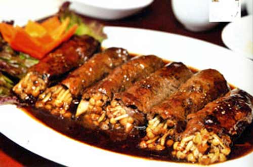 Ẩm thực: Bò cuộn nấm kim châm - 1