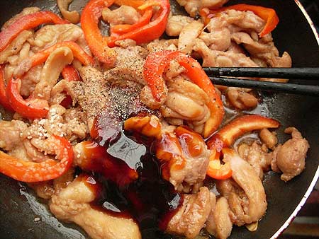 Gà xào ớt chuông sốt Teriyaki - 5