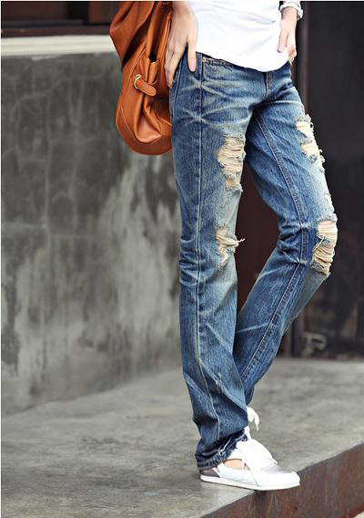 Tư vấn thời trang: Mặc jean... rách đến công sở, nên chăng?, Thời trang, jean, jean rách, jean mài, jean loang, jean công sở