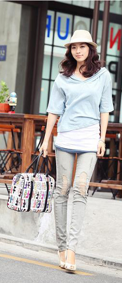 Tư vấn thời trang: Mặc jean... rách đến công sở, nên chăng?, Thời trang, jean, jean rách, jean mài, jean loang, jean công sở