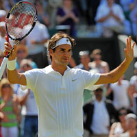 Ảnh trận Federer - Melzer: Nhẹ tựa lông hồng (Wimbledon vòng 4)