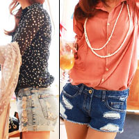 3 cách mix đồ thật chất với short jeans