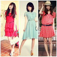 Váy liền thanh tao cho nữ công sở