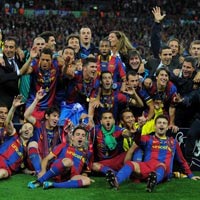 Video: Barca ăn mừng ngộ nghĩnh
