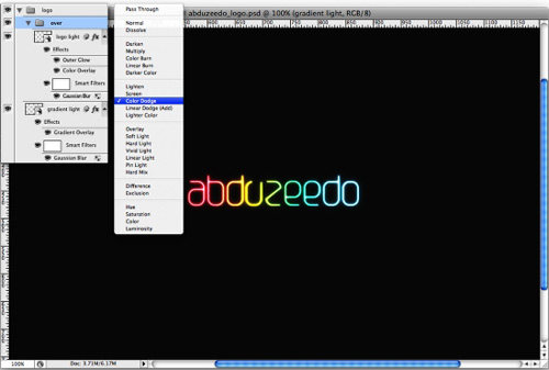 Tạo kiểu chữ phát sáng với Photoshop - 7