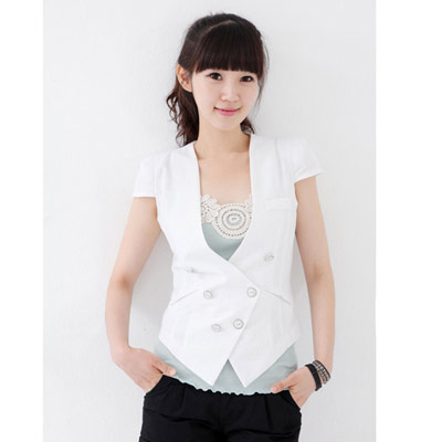 Công sở đẹp lạ thường với vest cộc tay, Thời trang, thoi trang cong so, vest coc tay, ghi le,