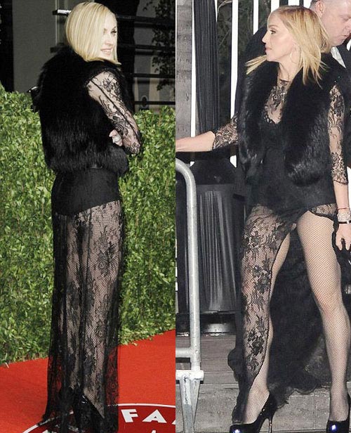 Bắt lỗi 1001 kiểu váy trong suốt của sao - 9