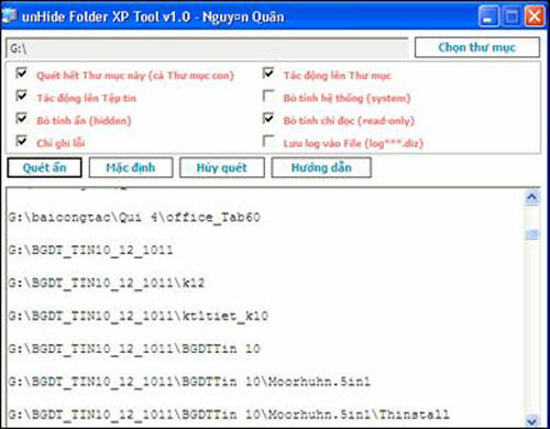 Khắc phục file bị virus ẩn trong explorer, Sợ Virus ???, Công nghệ thông tin, Kha phuc file bi virus an trong explorer, file bi virus an trong explorer, file bi virus, explorer, virus, vi tinh