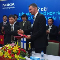 Nokia Đông Dương phát triển hệ cộng sinh di động tại 2 trường ĐH lớn tại HN