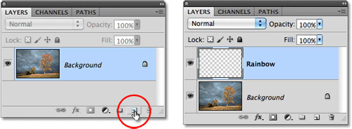 Tạo hiệu ứng cầu vồng sau mưa bằng Photoshop - 2