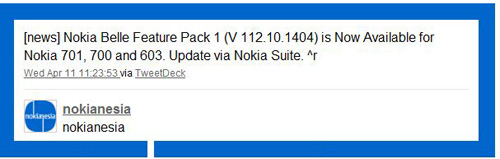 Nokia tung Belle FP 1 cho khách hàng châu Á, Tin tức công nghệ, Thời trang Hi-tech, Feature Pack 1, he dieu hanh Feature Pack 1, ra mat Feature Pack 1 cho Belle, Nokia 701, 700, 603, Belle FP 1, he dieu hanh Belle FP 1, Belle, Nokia, hang Nokia