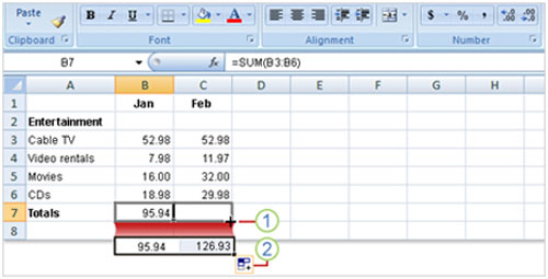 Tìm hiểu Excel 2007: Cách nhập công thức, Tin học văn phòng, Công nghệ thông tin, Excel 2007, thu thuat Excel 2007, ham Excel 2007, meo Excel 2007, cong thuc Excel 2007, hoc Excel 2007, tim hieu ve Excel 2007,