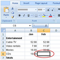 Tìm hiểu Excel 2007: Cách nhập công thức