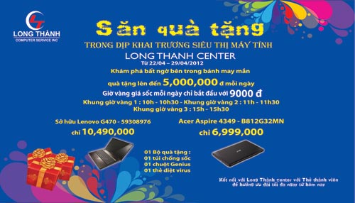 Long Thành Center khai trương siêu thị máy tính mới, Công nghệ thông tin,