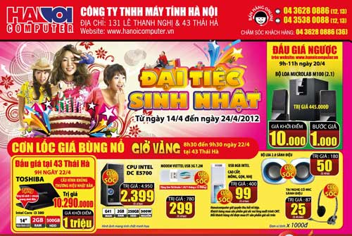 Hanoicomputer giảm giá 50% các sản phẩm công nghệ, Thị trường - Tiêu dùng, 