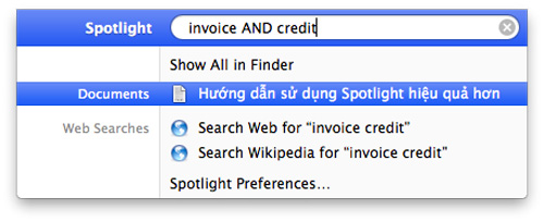 Hướng dẫn sử dụng Spotlight hiệu quả hơn, Tin học văn phòng, Công nghệ thông tin, Huong dan su dung Spotlight, su dung Spotlight, Spotlight, Mac OS,