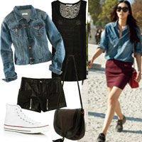 6 kiểu mix áo jeans giúp "ăn gian" tuổi