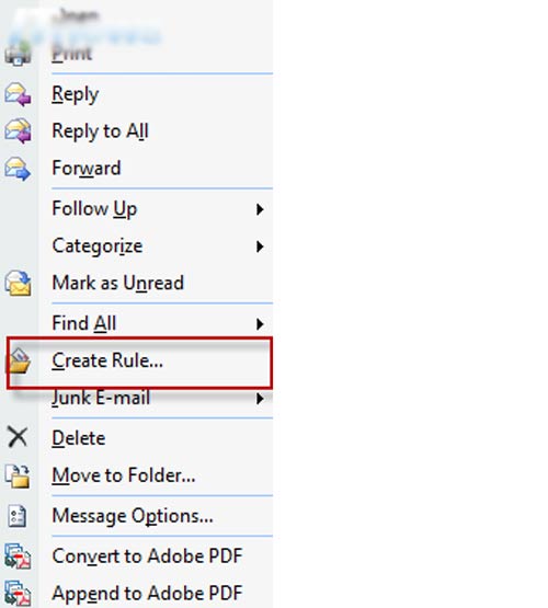 Cách tạo Rule trong Outlook, Tin học văn phòng, Công nghệ thông tin, Tao Rule trong Outlook, Rule trong Outlook, cach tao Rule, Outlook, tin hoc van phong