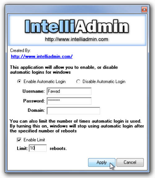 WinAutoLogin: Kích hoạt tính năng đăng nhập tự động vào Windows, Công nghệ thông tin, IntelliAdmin, tinh nang dang nhap tu dong, Windows , IntelliAdmin WinAutoLogin, dang nhap khong can mat khau, mat khau, Windows XP, Vista, Windows 7, Windows 8, thu thuat tien ich, cong nghe thong tin