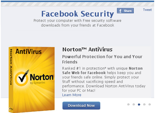 5 phần mềm diệt virus miễn phí từ Facebook, Sợ Virus ???, Công nghệ thông tin, Phan mem diet virus mien phi, phan mem diet virus, phan mem diet virus tu Facebook, Facebook, virus, phan mem mien phi, McAfee Internet Security 2012, phan mem bao mat, phan mem, Norton AntiVirus, Anti-Virus