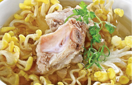 Sườn heo nấu nấm hoàng kim - 1