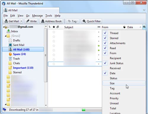5 thủ thuật giúp tăng dung lượng trống trên Gmail, Công nghệ thông tin, tai khoan gmail, gmail, file dinh kem, dung luong trong, IMAP, email, web, Find Big Mail, hom thu, luu tru, thu thuat tien ich, cong nghe thong tin