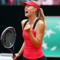Sharapova - Li Na: Nghẹt thở (Video tennis, CK Rome Masters)