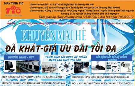Khuyến mãi hè cùng máy tính TIC, Công nghệ thông tin,