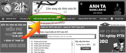 Sắp có điểm thi tốt nghiệp THPT năm 2012 - 2