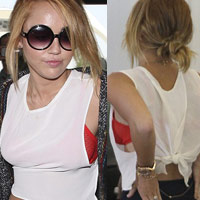 Miley Cyrus cẩu thả tại sân bay