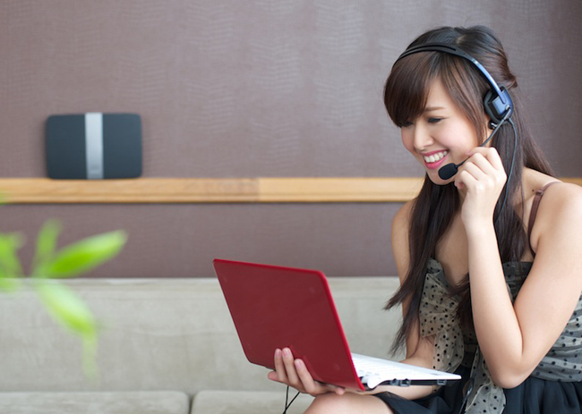 Video call với bạn bè hay đồng nghiệp làm Tâm rất thích thú.