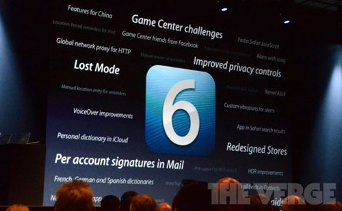 iOS 6 chính thức ra mắt, Phần mềm ngoại, Công nghệ thông tin, iOS 6, he dieu hanh iOS 6, ra mat iOS 6, iOS 6 beta, download iOS 6, Siri, Apple, WWDC 2012, iPhone 3GS, iPad, iPad 2, iPad 3, iPod Touch, iOS 5