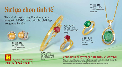 Trang sức "Rực rỡ nắng hè" thu hút khách hàng, Thị trường - Tiêu dùng, 