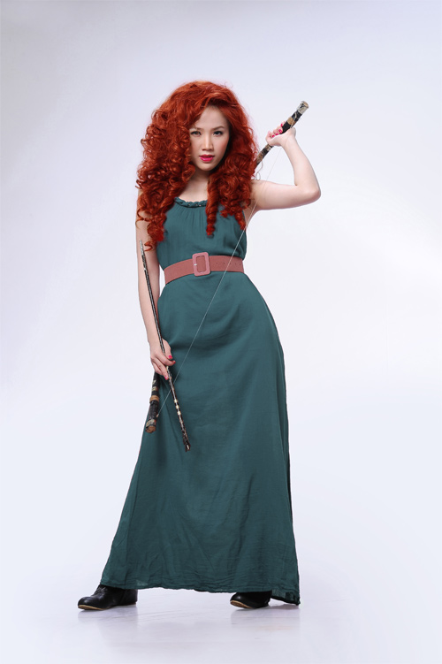 Bảo Thy “thử” đấu kiếm, bắn cung, Phim, Bao Thy, Cong chua bong bong, NSUT Huu chau, Cong chua toc xu, brave, long tieng, phim hoat hinh, Phim chieu rap 2012