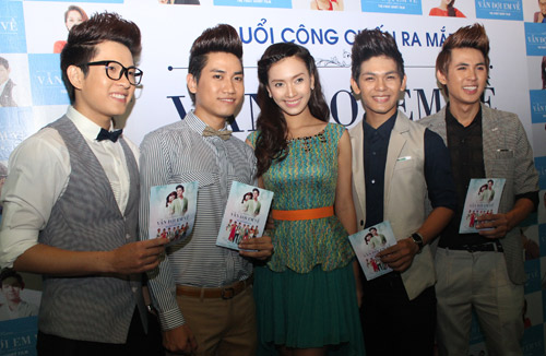 Hà Hồ trẻ trung ủng hộ V.Music, Ca nhạc - MTV, Ho Ngoc Ha, Ha Ho, Vmusic, phim ngan, Van Trang, Thanh Thuy, Khanh Thy, ca si, tin tuc